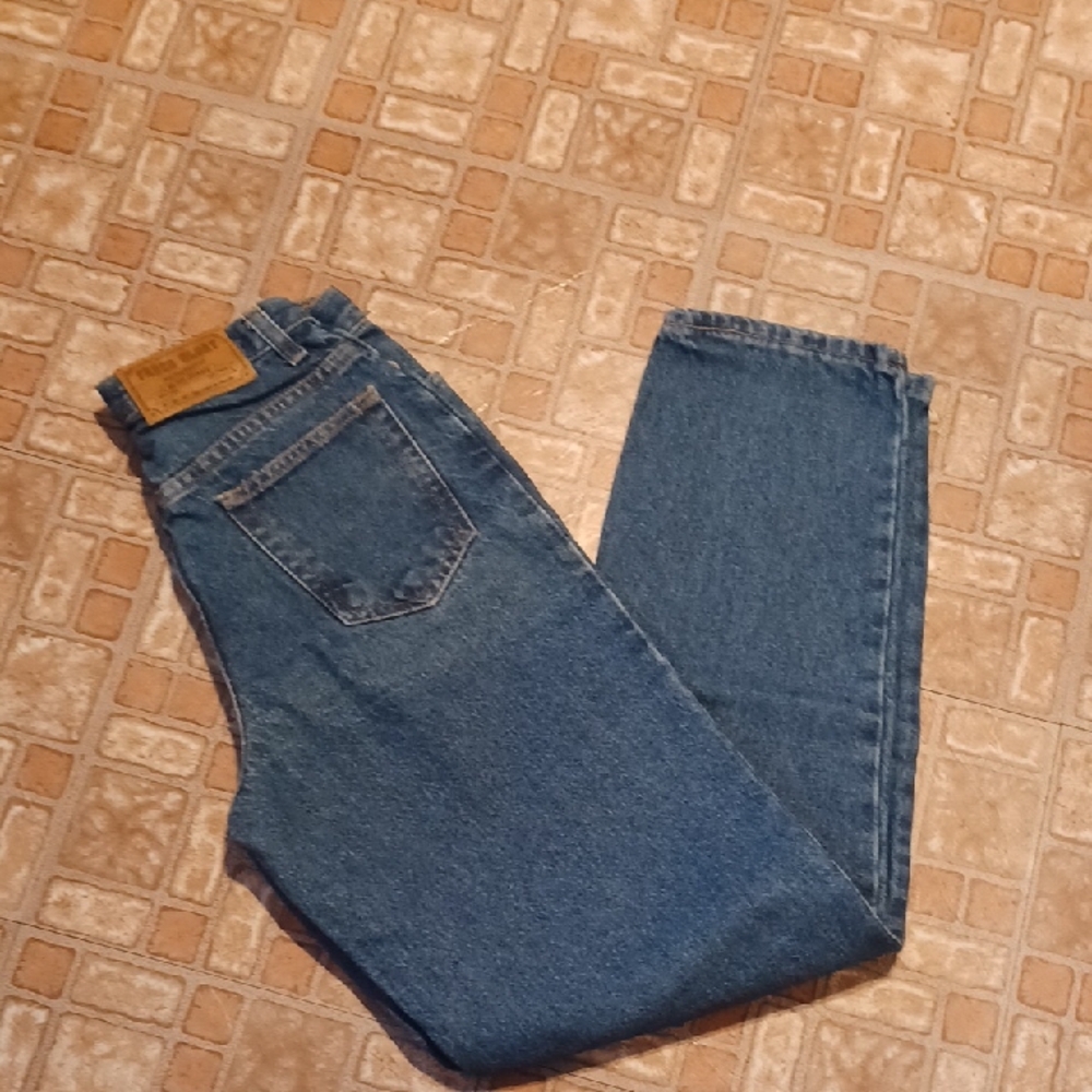 Vintage High Rise Straight Blue Jeans Faded Glory Size 6